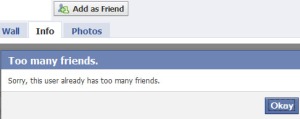 Too many Facebook Friends!